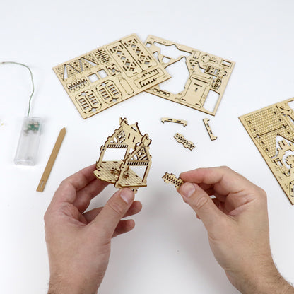 Tiny Treehouses 3D Wooden Craft Puzzle Tiny Treehouses 3D Puzzle - 