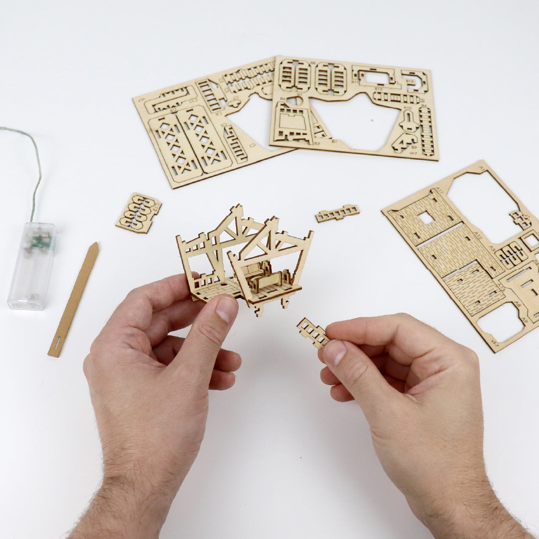 Tiny Treehouses 3D Wooden Craft Puzzle Tiny Treehouses 3D Puzzle - 